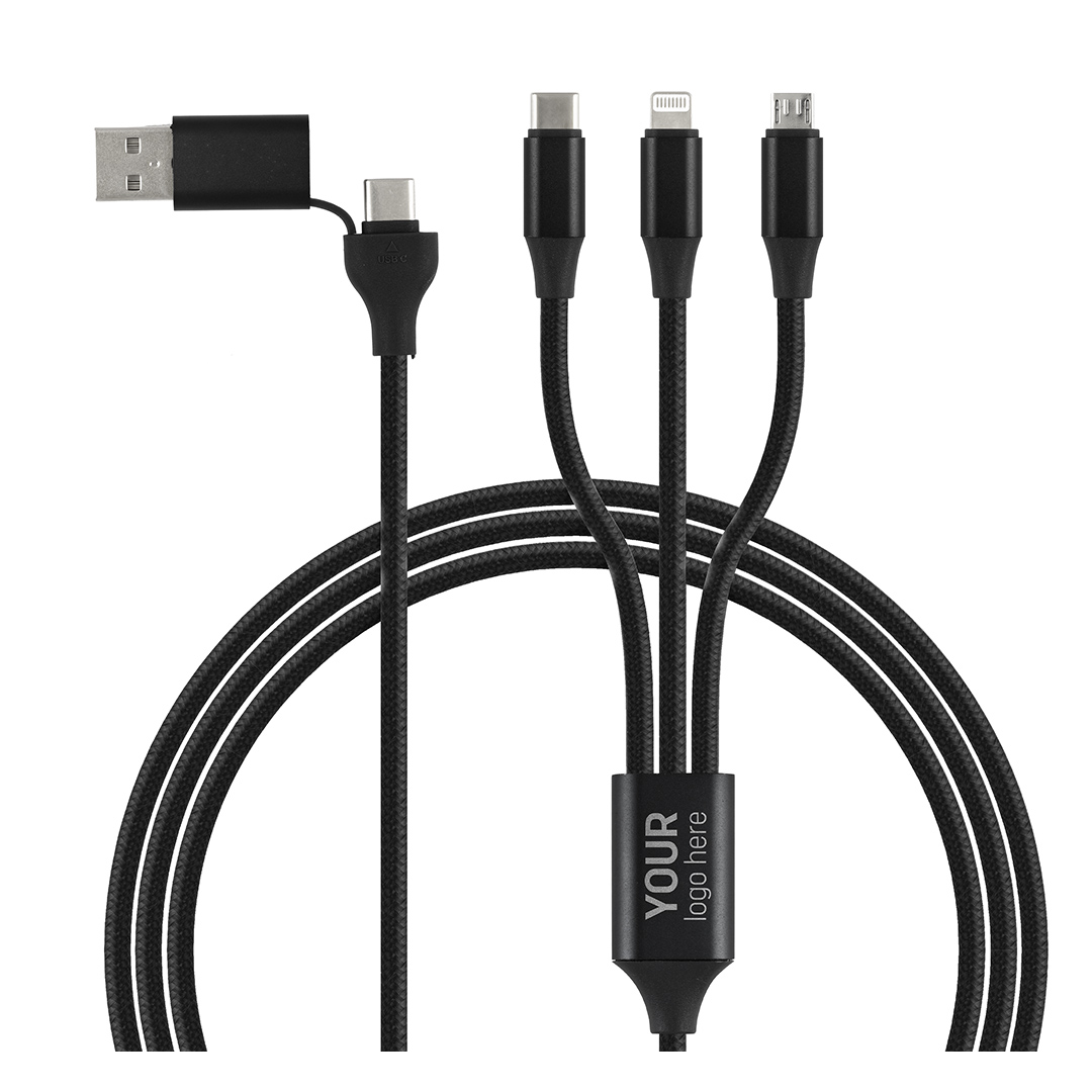 FLET 60W 6IN1 USB / Type-C kabl za punjenje i prenos podataka, 6 u 1, 60W