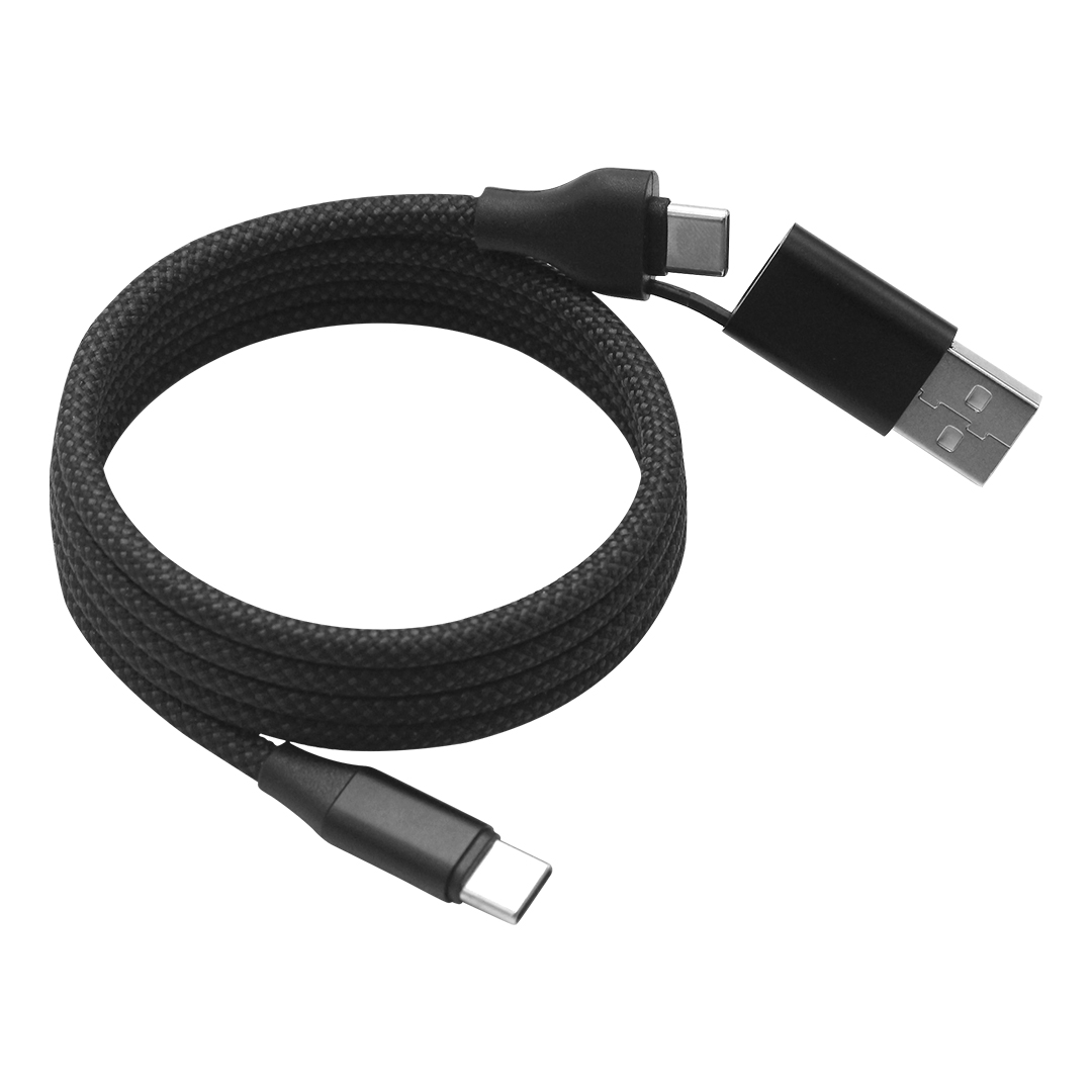 DOPPLER 240W 2IN1 USB / Type-C kabl za punjenje i prenos podataka sa magnetom, 2 u 1, 240W